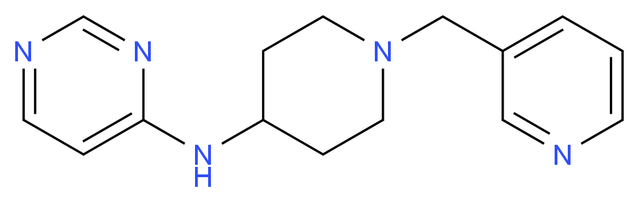 N-[1-(pyridin-3-ylmethyl)piperidin-4-yl]pyrimidin-4-amine_分子结构_CAS_)