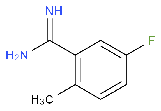 5-fluoro-2-methylbenzene-1-carboximidamide_分子结构_CAS_885956-82-1