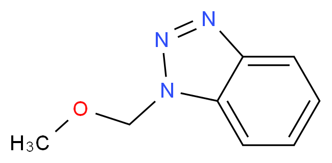 1-(甲氧基甲基)-1H-苯并三唑_分子结构_CAS_71878-80-3)