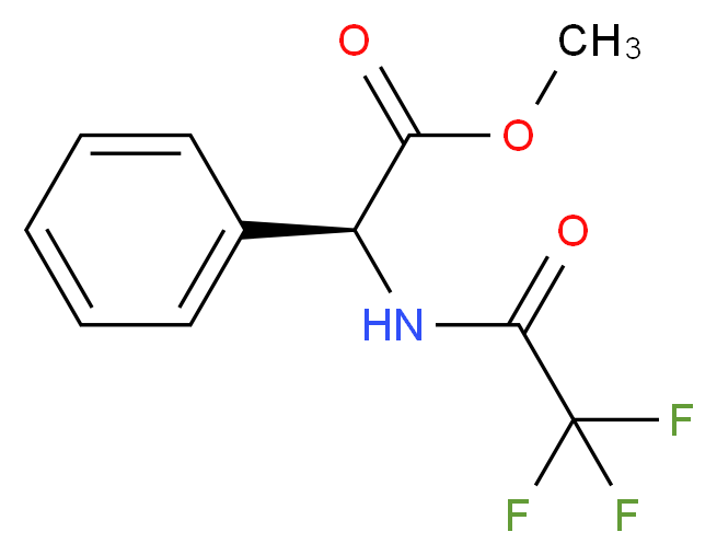 methyl (2S)-2-phenyl-2-(trifluoroacetamido)acetate_分子结构_CAS_145513-97-9