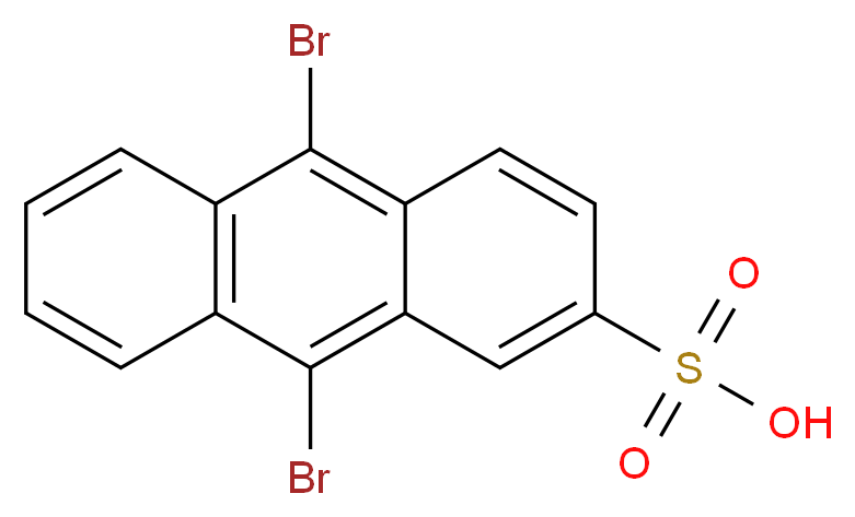 9,10-dibromoanthracene-2-sulfonic acid_分子结构_CAS_70942-82-4
