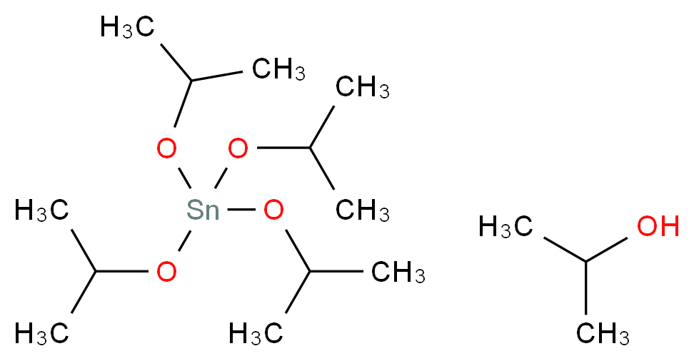 propan-2-ol; tetrakis(propan-2-yloxy)stannane_分子结构_CAS_132951-93-0