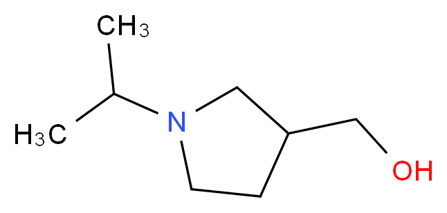 (1-Isopropylpyrrolidin-3-yl)methanol_分子结构_CAS_2148-53-0)