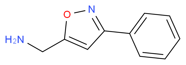 (3-phenylisoxazol-5-yl)methanamine_分子结构_CAS_54408-35-4)