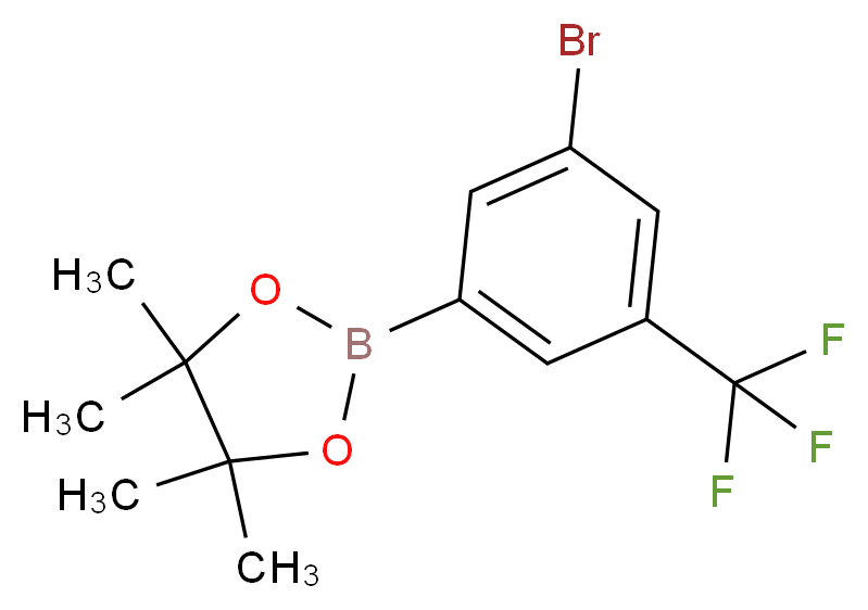 3-氯-5-(三氟甲基)苯硼酸频哪醇酯_分子结构_CAS_479411-92-2)