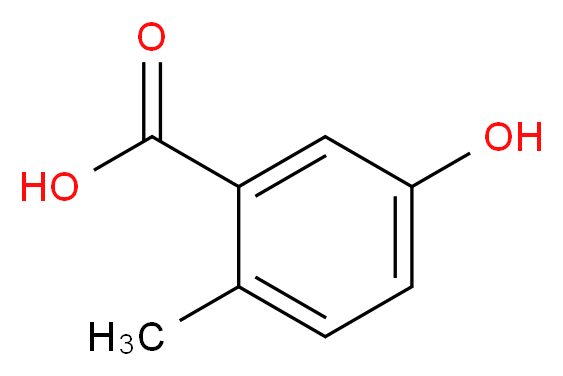 5-hydroxy-2-methylbenzoic acid_分子结构_CAS_578-22-3