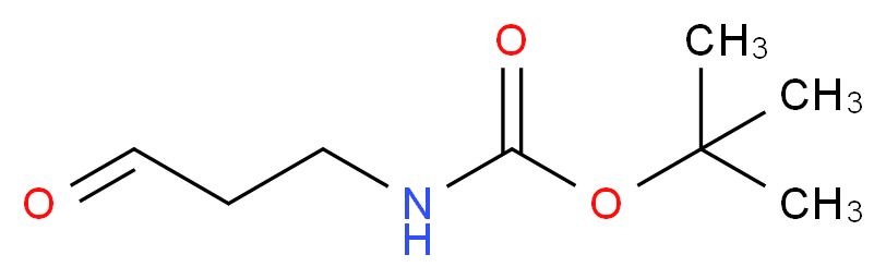 tert-butyl N-(3-oxopropyl)carbamate_分子结构_CAS_58885-60-2
