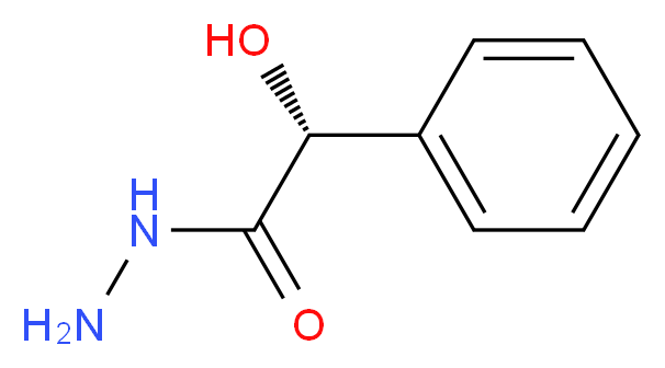 (2R)-2-hydroxy-2-phenylacetohydrazide_分子结构_CAS_84049-61-6