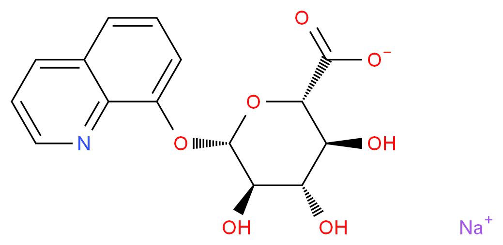 8-Hydroxyquinoline-β-D-glucuronide_分子结构_CAS_207728-71-0)