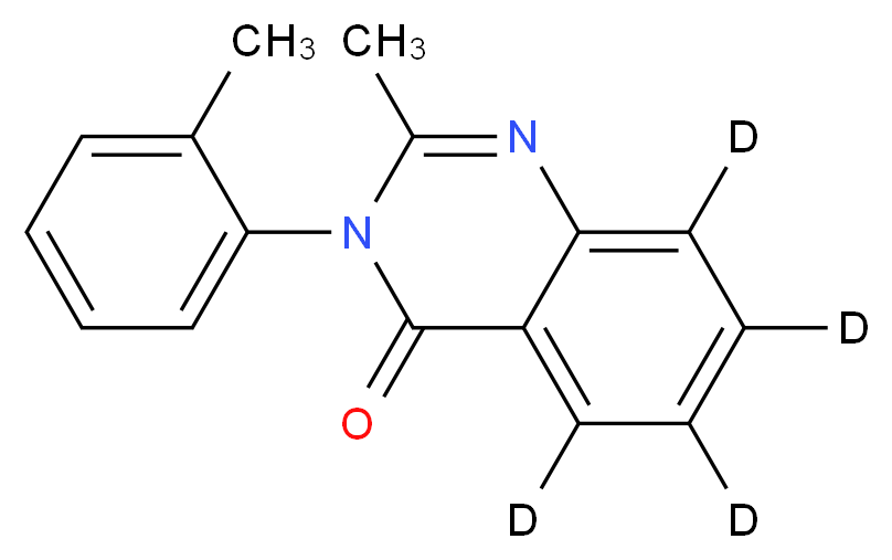 2-methyl-3-(2-methylphenyl)-3,4-dihydro(<sup>2</sup>H<sub>4</sub>)quinazolin-4-one_分子结构_CAS_60124-85-8