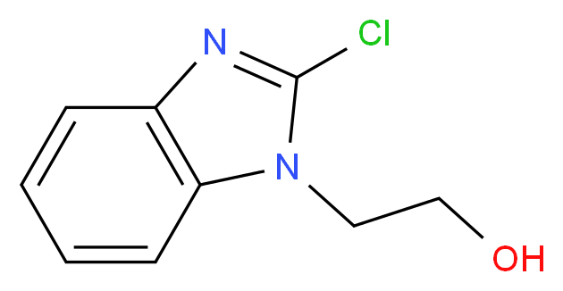 2-(2-chloro-1H-1,3-benzodiazol-1-yl)ethan-1-ol_分子结构_CAS_40019-65-6