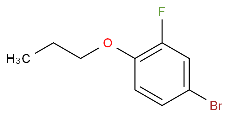 4-溴-2-氟-1-正丙氧基苯_分子结构_CAS_127326-77-6)