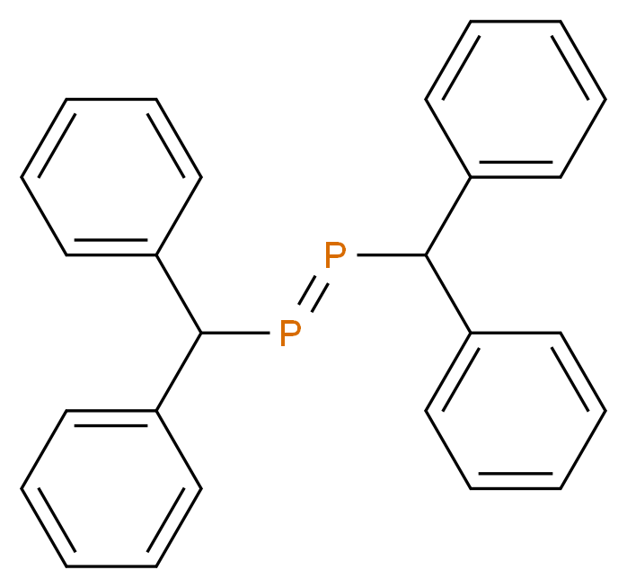 (Z)-bis(diphenylmethyl)diphosphene_分子结构_CAS_983-80-2
