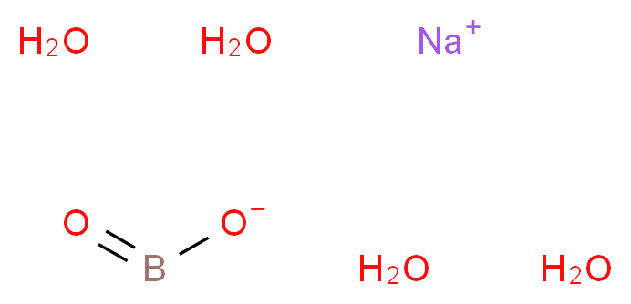 四水偏硼酸钠_分子结构_CAS_10555-76-7)