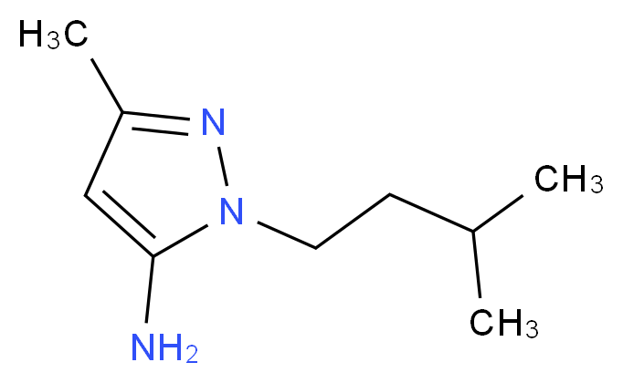 3-methyl-1-(3-methylbutyl)-1H-pyrazol-5-amine_分子结构_CAS_3524-38-7)