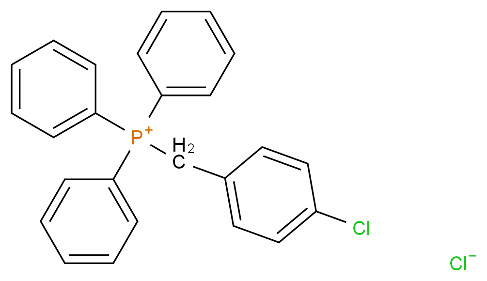 (4-氯苄基)三苯基氯化磷鎓_分子结构_CAS_1530-39-8)