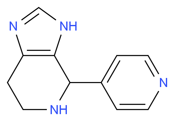 4-{3H,4H,5H,6H,7H-imidazo[4,5-c]pyridin-4-yl}pyridine_分子结构_CAS_7271-08-1