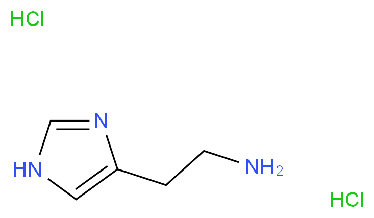2-(1H-imidazol-4-yl)ethan-1-amine dihydrochloride_分子结构_CAS_56-92-8