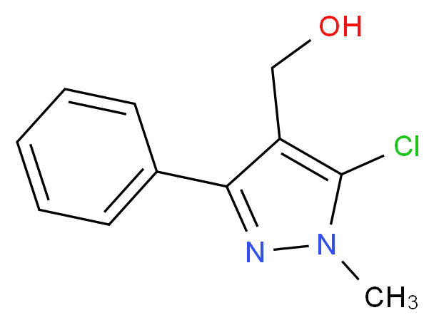 (5-chloro-1-methyl-3-phenyl-1H-pyrazol-4-yl)methanol_分子结构_CAS_321538-17-4)