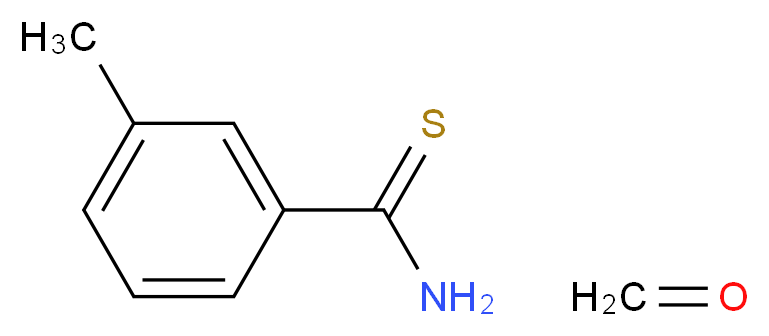 3-methylbenzene-1-carbothioamide; formaldehyde_分子结构_CAS_747411-11-6