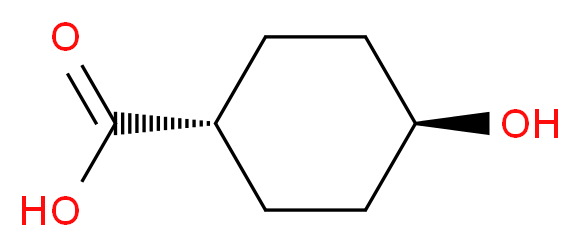 (1r,4r)-4-hydroxycyclohexane-1-carboxylic acid_分子结构_CAS_3685-26-5