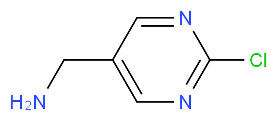 (2-ChloropyriMidin-5-yl)MethanaMine_分子结构_CAS_)