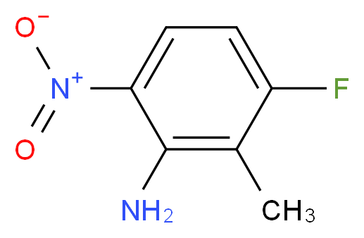 3-Fluoro-2-methyl-6-nitroaniline_分子结构_CAS_485832-96-0)