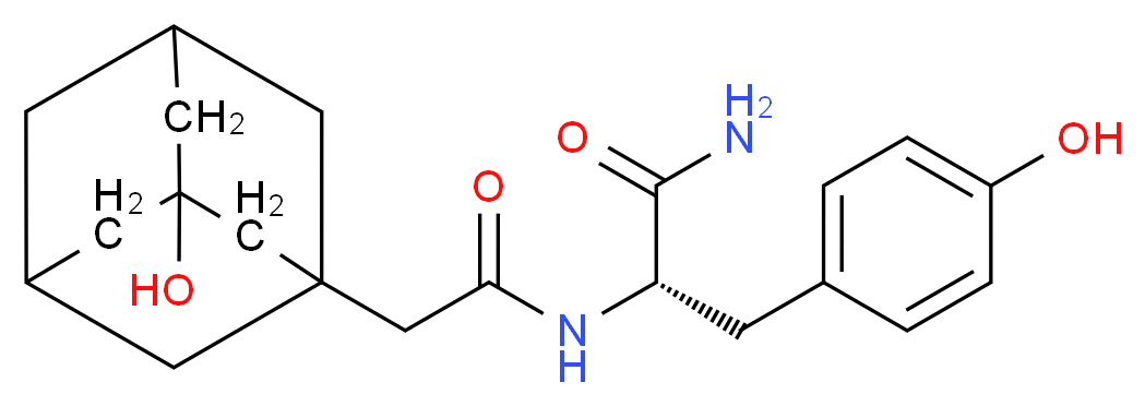 N-[(3-hydroxy-1-adamantyl)acetyl]-L-tyrosinamide_分子结构_CAS_)