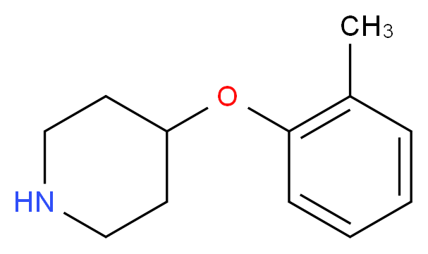 4-(2-Methylphenoxy)piperidine_分子结构_CAS_)