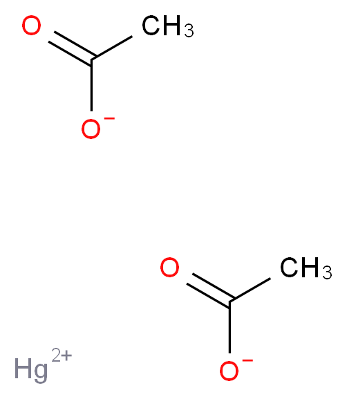 乙酸汞(II)_分子结构_CAS_1600-27-7)