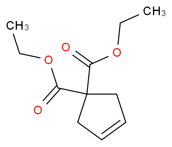 1,1-diethyl cyclopent-3-ene-1,1-dicarboxylate_分子结构_CAS_21622-00-4