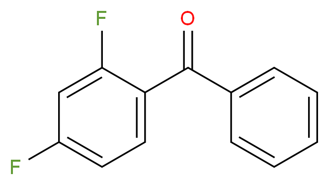 2,4-Difluorobenzophenone_分子结构_CAS_85068-35-5)