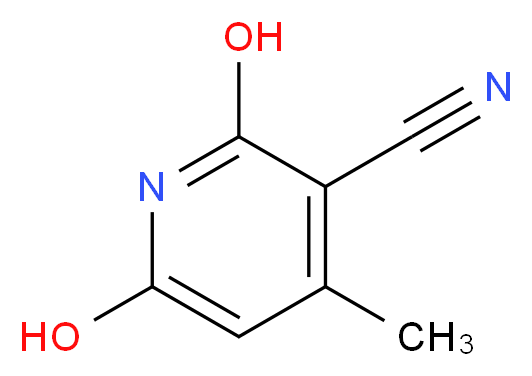 2,6-dihydroxy-4-methylpyridine-3-carbonitrile_分子结构_CAS_5444-02-0