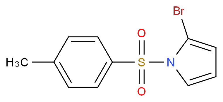 2-bromo-1-(4-methylbenzenesulfonyl)-1H-pyrrole_分子结构_CAS_290306-56-8