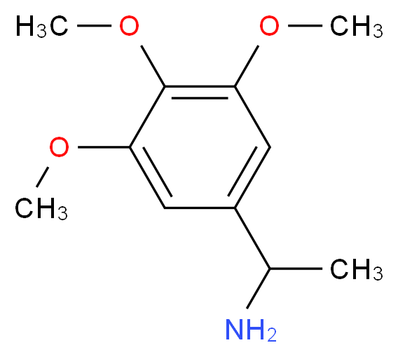 1-(3,4,5-Trimethoxyphenyl)ethylamine_分子结构_CAS_121082-99-3)