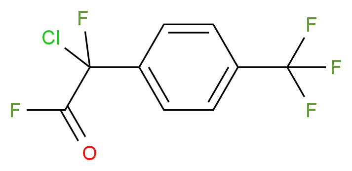 2-Chloro-2-fluoro-2-[4-(trifluoromethyl)phenyl]acetyl fluoride 98%_分子结构_CAS_)