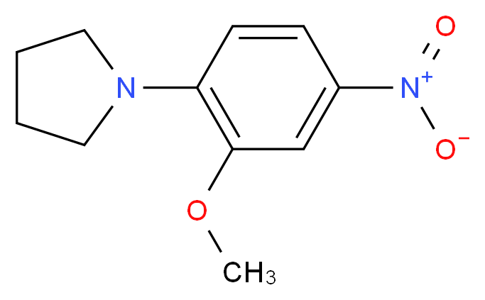 1-(2-methoxy-4-nitrophenyl)pyrrolidine_分子结构_CAS_67828-57-3)