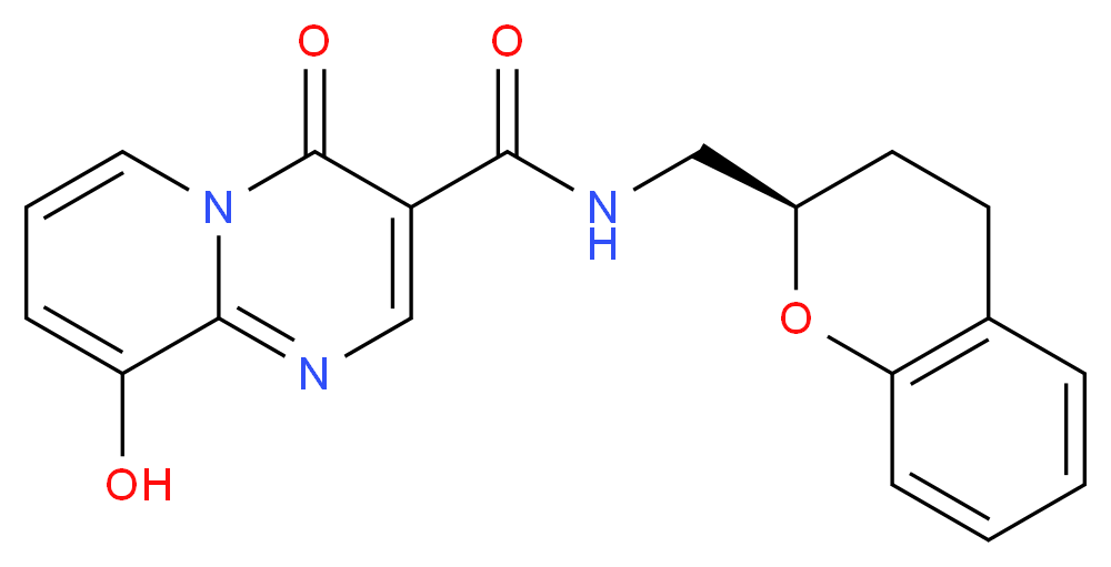N-[(2R)-3,4-dihydro-2H-chromen-2-ylmethyl]-9-hydroxy-4-oxo-4H-pyrido[1,2-a]pyrimidine-3-carboxamide_分子结构_CAS_)