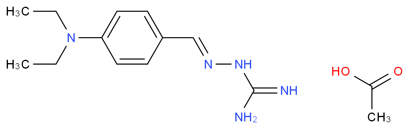 N-(4-Diethylaminobenzylideneamino)guanidine Acetic Acid Salt_分子结构_CAS_1185244-51-2)