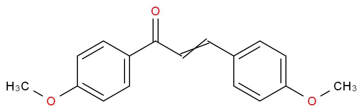 (2E)-1,3-bis(4-methoxyphenyl)prop-2-en-1-one_分子结构_CAS_2373-89-9