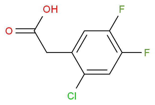 2-Chloro-4,5-difluorophenylacetic acid_分子结构_CAS_)