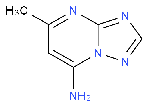 5-Methyl[1,2,4]triazolo[1,5-a]pyrimidin-7-amine_分子结构_CAS_33376-96-4)