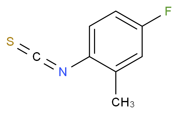 4-fluoro-1-isothiocyanato-2-methylbenzene_分子结构_CAS_52317-97-2