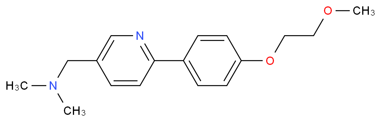 ({6-[4-(2-methoxyethoxy)phenyl]pyridin-3-yl}methyl)dimethylamine_分子结构_CAS_)