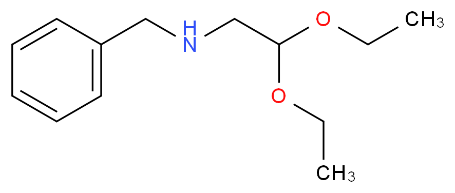 N-benzyl-N-(2,2-diethoxyethyl)amine_分子结构_CAS_61190-10-1)