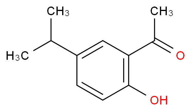 1-[2-hydroxy-5-(propan-2-yl)phenyl]ethan-1-one_分子结构_CAS_1634-36-2