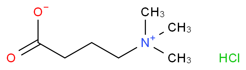 4-(trimethylazaniumyl)butanoate hydrochloride_分子结构_CAS_6249-56-5