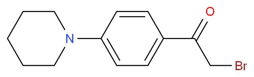 2-bromo-1-[4-(piperidin-1-yl)phenyl]ethan-1-one_分子结构_CAS_210832-84-1