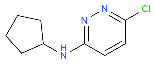 6-Chloro-N-cyclopentylpyridazin-3-amine_分子结构_CAS_604754-56-5)