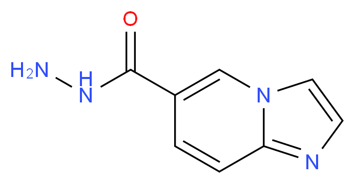 imidazo[1,2-a]pyridine-6-carbohydrazide_分子结构_CAS_886361-97-3